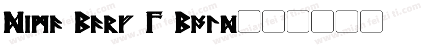 Dima Barf 2 Bold字体转换